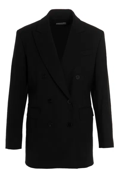 ALBERTO BIANI WOOL DOUBLE BREAST BLAZER JACKET