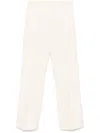 Alberto Biani Wool Flared Trousers In White
