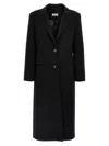Shop Alberto Biani Wool Single-breasted Coat In Black
