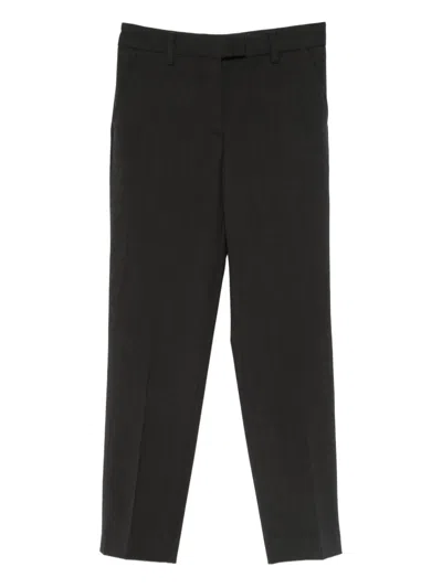 Alberto Biani Zip-fastening Trousers In Black