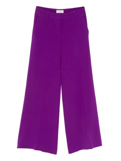 Alberto Biani Zip-fastening Trousers In Blue