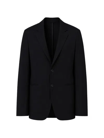 Alberto Bresci Single-breasted Notched-lapels Blazer In Black