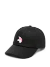 Alberto Bresci Unicorn-embroidery Baseball Cap In Black