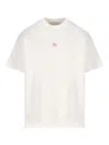 Alberto Bresci X Beefbar Embroidered-unicorn Crew-neck T-shirt In White