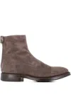 Alberto Fasciani 30mm Zip-fastening Suede Boots In Multi