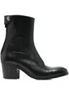 Alberto Fasciani 55mm Block-heel Leather Boots In Black