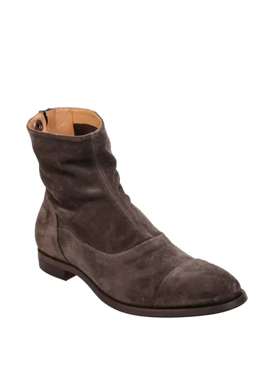 Alberto Fasciani Back-zip Boots In Brown