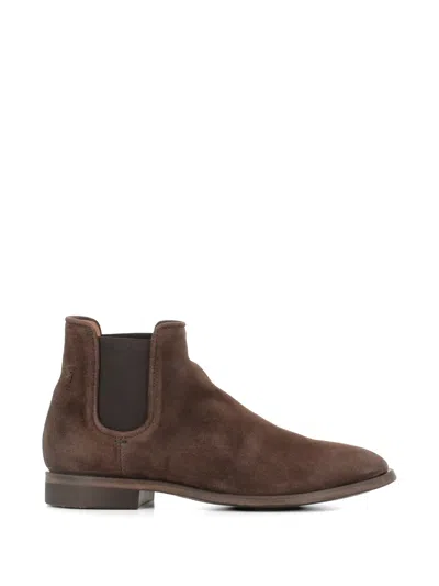 Alberto Fasciani Flat-sole Boots In Brown