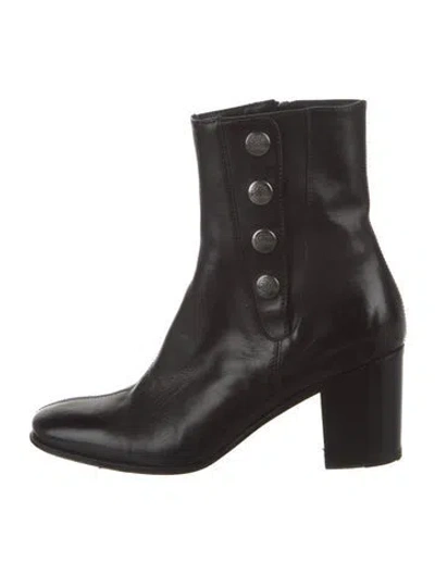 Pre-owned Alberto Fasciani Leather Boots In Black