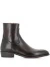 Alberto Fasciani Leather Boots In Brown