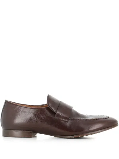 Alberto Fasciani Leather Loafers In ブラウン