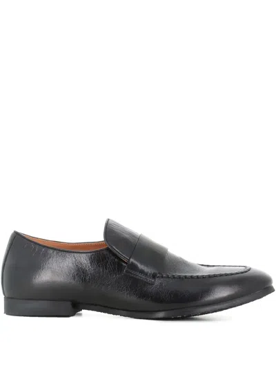 Alberto Fasciani Leather Loafers In Black