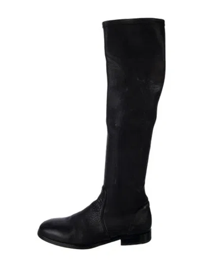 Pre-owned Alberto Fasciani Leather Riding Boots In Black