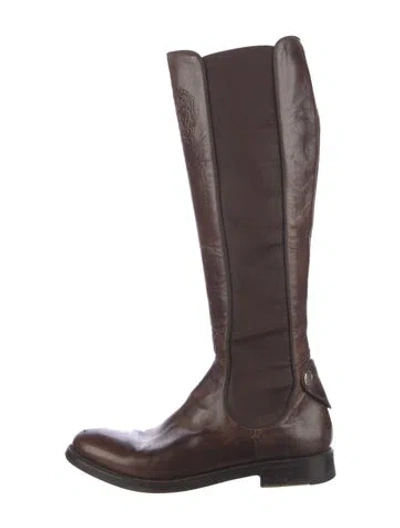 Pre-owned Alberto Fasciani Leather Riding Boots In Brown