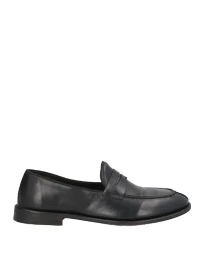 Alberto Fasciani Man Loafers Black Size 9.5 Leather