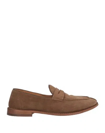 Alberto Fasciani Man Loafers Brown Size 13 Leather