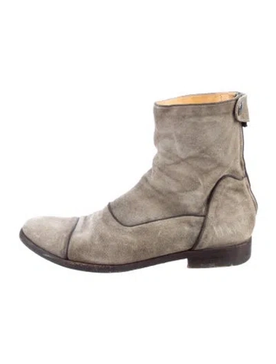Pre-owned Alberto Fasciani Suede Boots In Gray