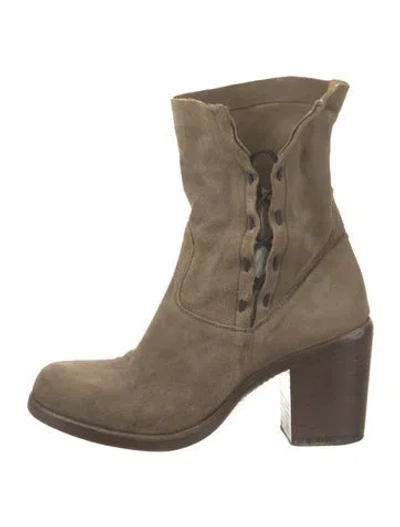 Pre-owned Alberto Fasciani Suede Boots In Green