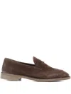 Alberto Fasciani Suede Loafers In Brown