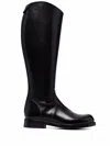 Alberto Fasciani Supernat Zip Behind Boots In Black