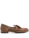 Alberto Fasciani Tassel-detailed Suede Loafers In Brown