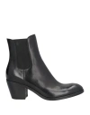 Alberto Fasciani Woman Ankle Boots Black Size 10.5 Leather In Black