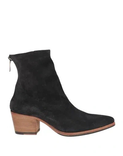Alberto Fasciani Woman Ankle Boots Black Size 7 Leather