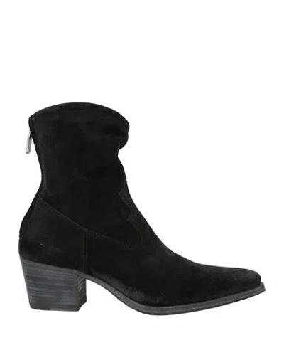 Alberto Fasciani Woman Ankle Boots Black Size 8 Leather