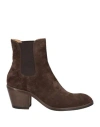 Alberto Fasciani Woman Ankle Boots Dark Brown Size 6 Leather