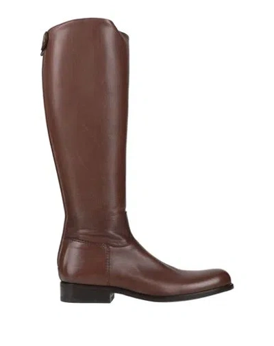 Alberto Fasciani Woman Boot Chocolate Brown Size 10 Soft Leather