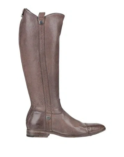 Alberto Fasciani Woman Boot Taupe Size 7 Leather In Black