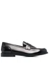 Alberto Fasciani Penny Slip-on Loafers In Black  