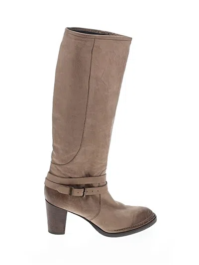Pre-owned Alberto Fermani Boots In Tan