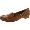 Alberto Fermani Instinctive Womens Block Heel Leather Loafers In Multi