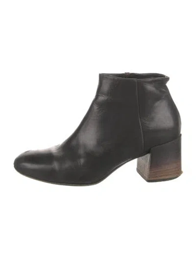 Pre-owned Alberto Fermani Leather Boots In Black