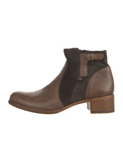 Pre-owned Alberto Fermani Leather Boots In Black/brown