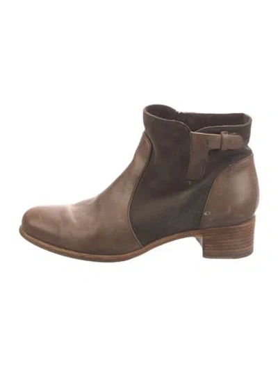 Pre-owned Alberto Fermani Leather Boots In Brown
