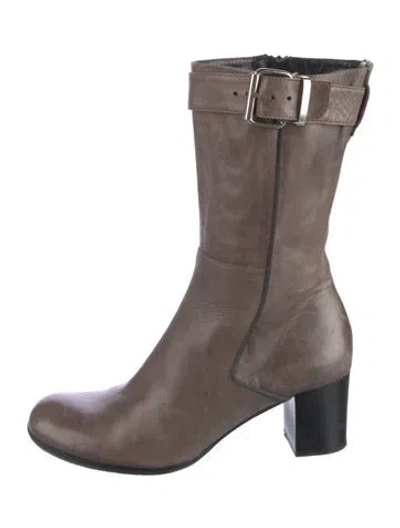 Pre-owned Alberto Fermani Leather Boots In Brown