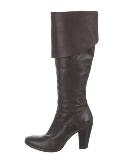 Pre-owned Alberto Fermani Leather Boots In Brown