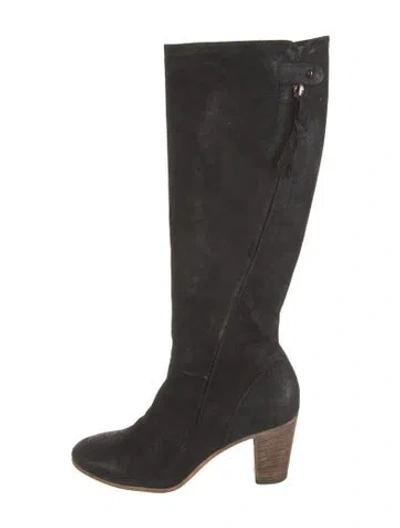 Pre-owned Alberto Fermani Suede Boots In Black