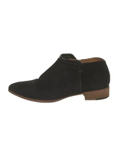 Pre-owned Alberto Fermani Suede Boots In Black