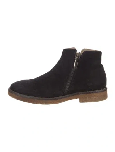 Pre-owned Alberto Fermani Suede Boots In Black
