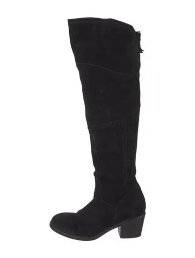 Pre-owned Alberto Fermani Suede Boots In Black
