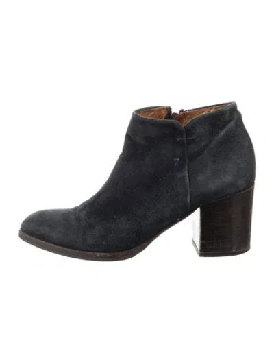 Pre-owned Alberto Fermani Suede Boots In Blue