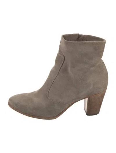 Pre-owned Alberto Fermani Suede Boots In Brown