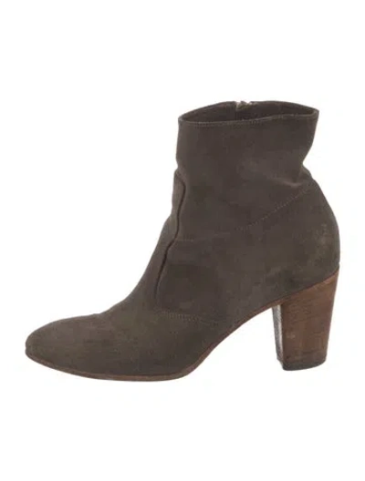 Pre-owned Alberto Fermani Suede Boots In Brown