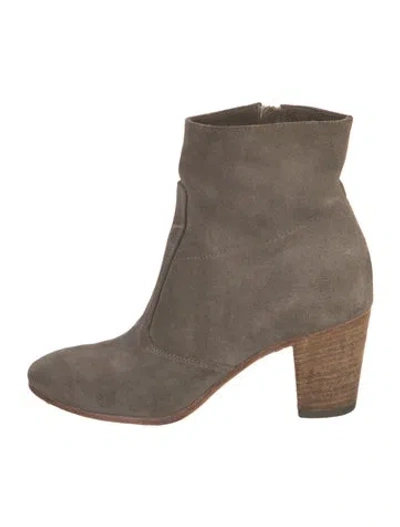 Pre-owned Alberto Fermani Suede Boots In Brown