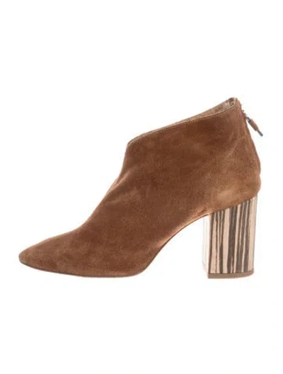 Pre-owned Alberto Fermani Suede Boots In Brown