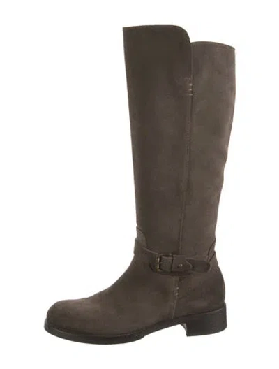 Pre-owned Alberto Fermani Suede Boots In Brown