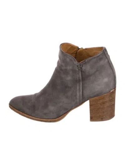 Pre-owned Alberto Fermani Suede Boots In Gray
